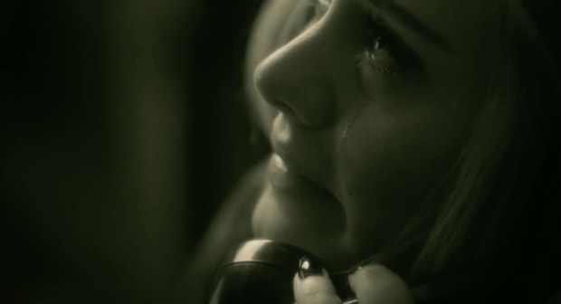 adele crying over the phone