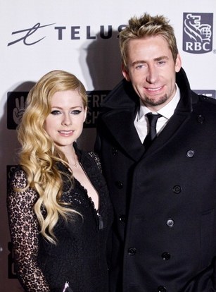 avril and chad kroeger we day red carpet