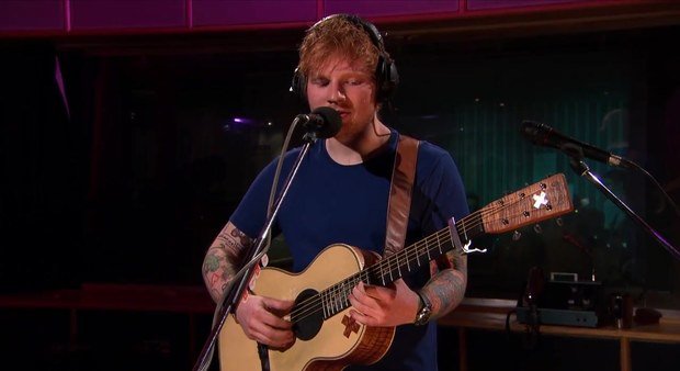 ed sheeran performs for zane lowe