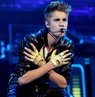 Justin Bieber on Justin Bieber Performs At Believe Tour